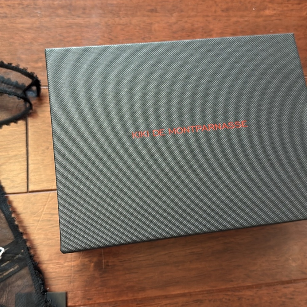 NWT Kiki De Montparnasse Single Black Pantie Brief, Thong or String Thong - Picture 3 of 7